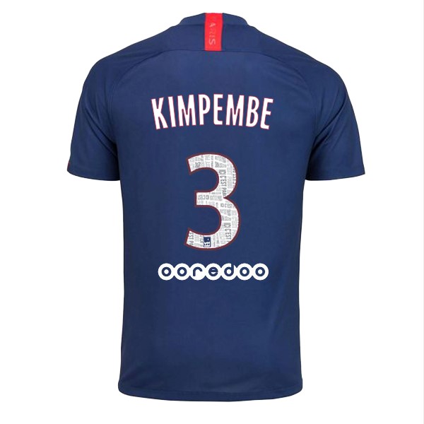 Trikot Paris Saint Germain NO.3 Kimpembe Heim 2019-20 Blau Fussballtrikots Günstig